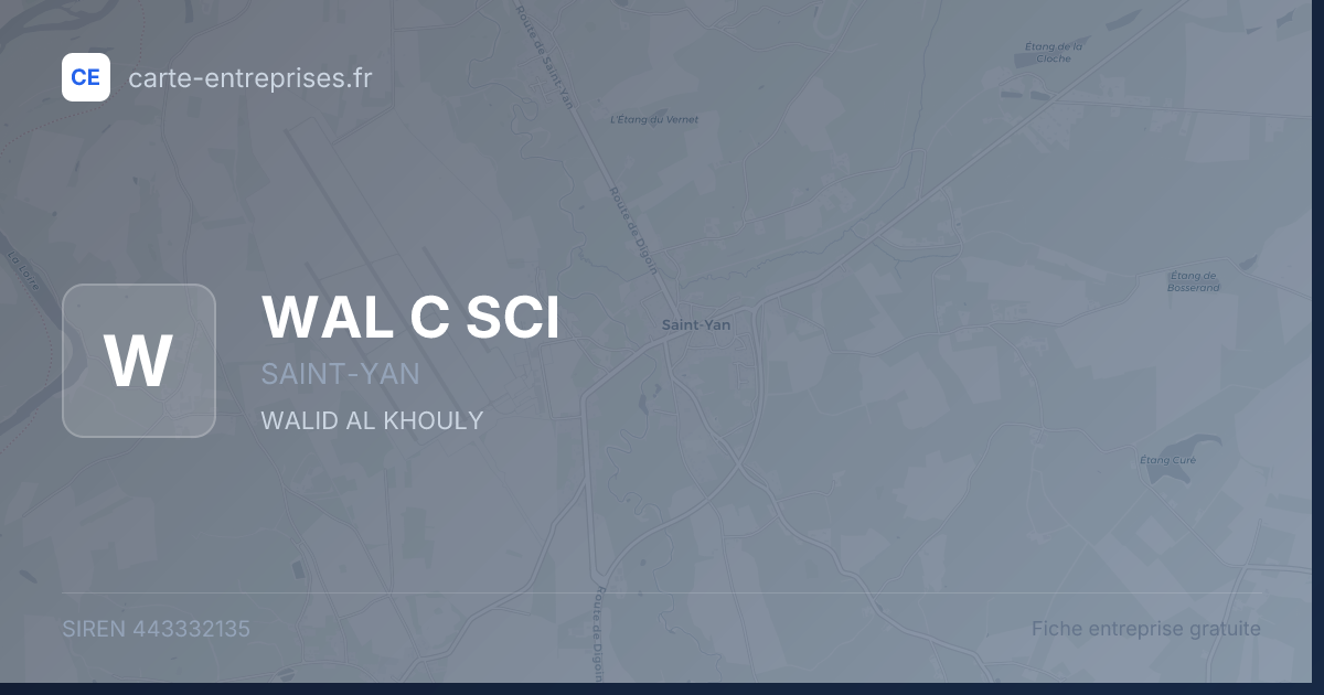 WAL C SCI — 443332135 — fiche entreprise