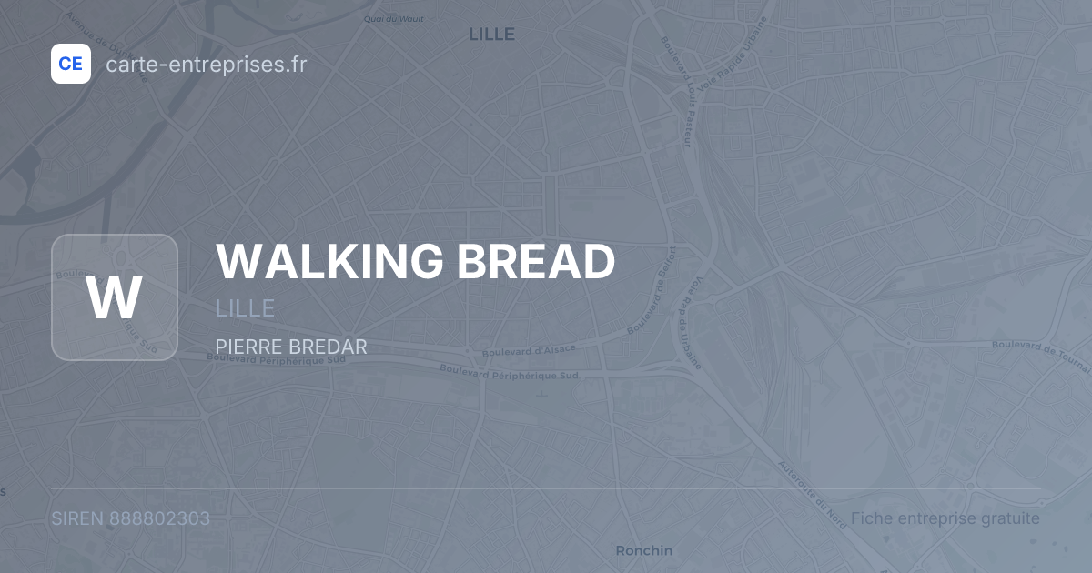 WALKING BREAD — 888802303 — fiche entreprise
