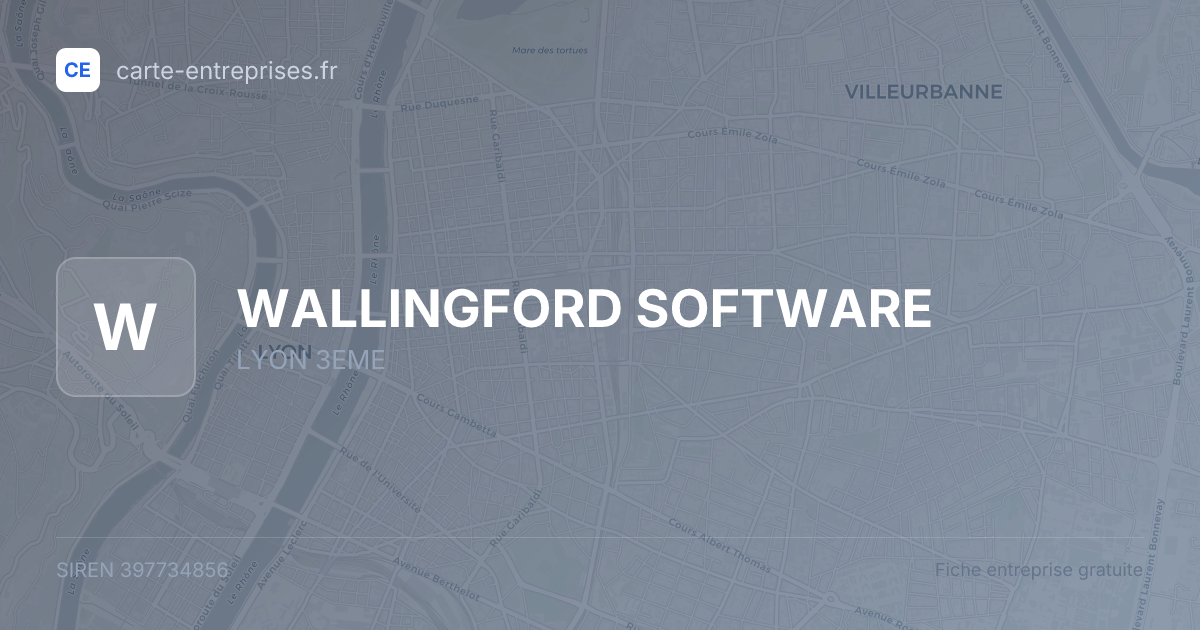 WALLINGFORD SOFTWARE — 397734856 — fiche entreprise