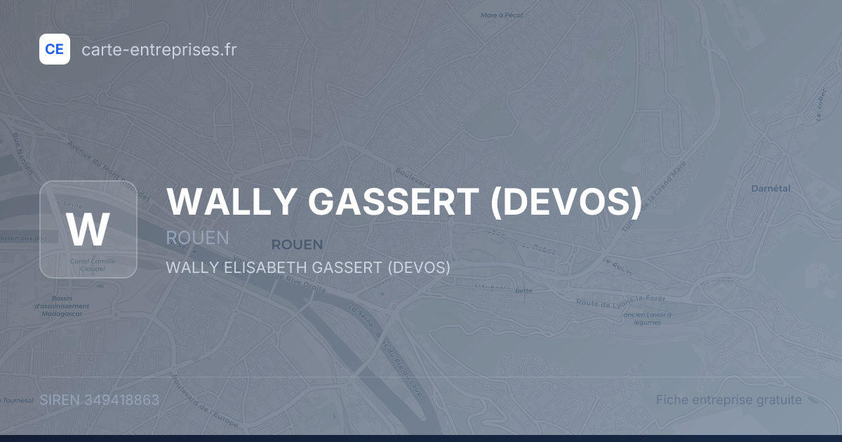WALLY GASSERT (DEVOS) — 349418863 — fiche entreprise