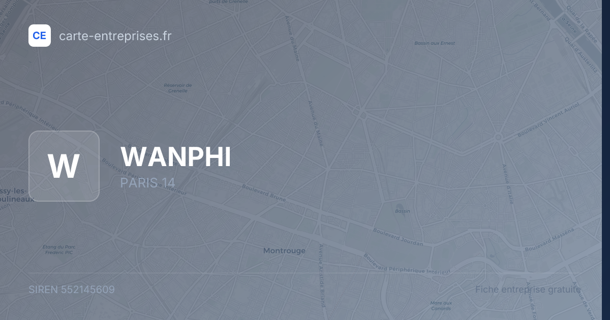 WANPHI — 552145609 — fiche entreprise