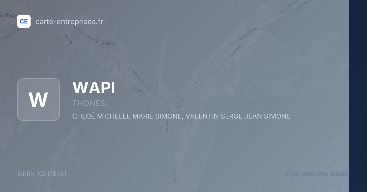 WAPI — 102178381 — fiche entreprise