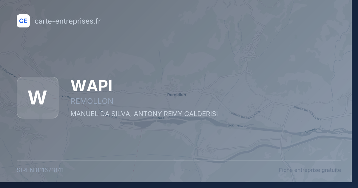 WAPI — 811671841 — fiche entreprise