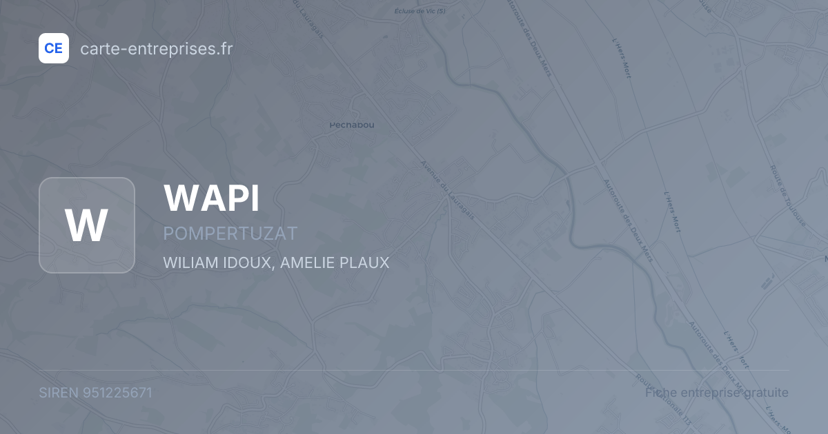 WAPI — 951225671 — fiche entreprise