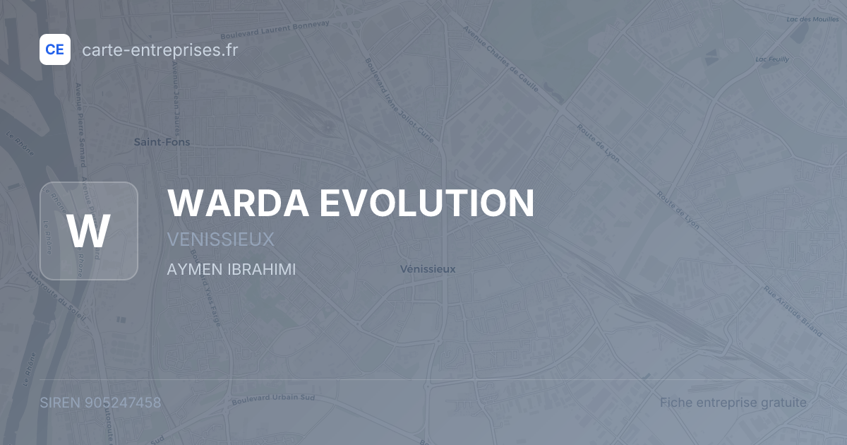 WARDA EVOLUTION — 905247458 — fiche entreprise
