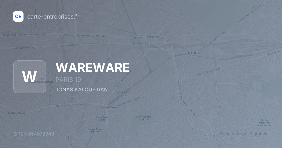 WAREWARE — 854072949 — fiche entreprise