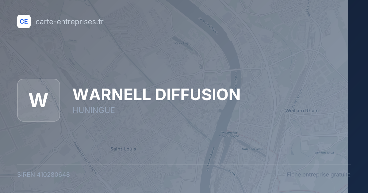 WARNELL DIFFUSION — 410280648 — fiche entreprise