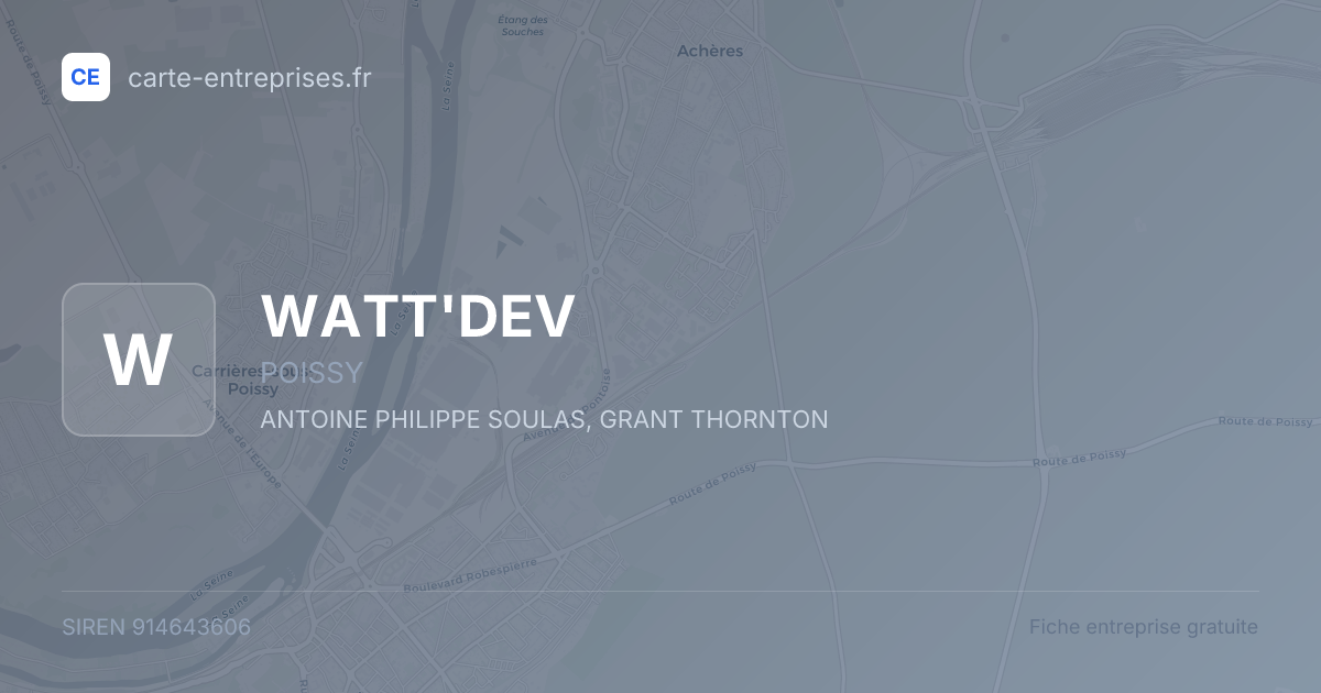 WATT'DEV — 914643606 — fiche entreprise