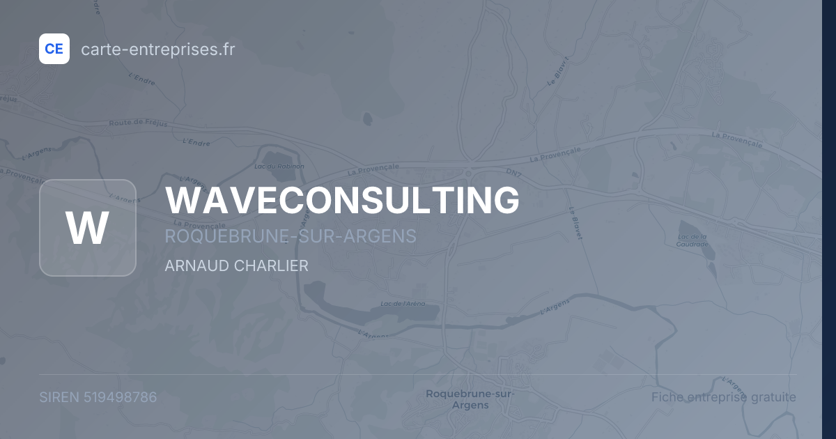 WAVECONSULTING — 519498786 — fiche entreprise