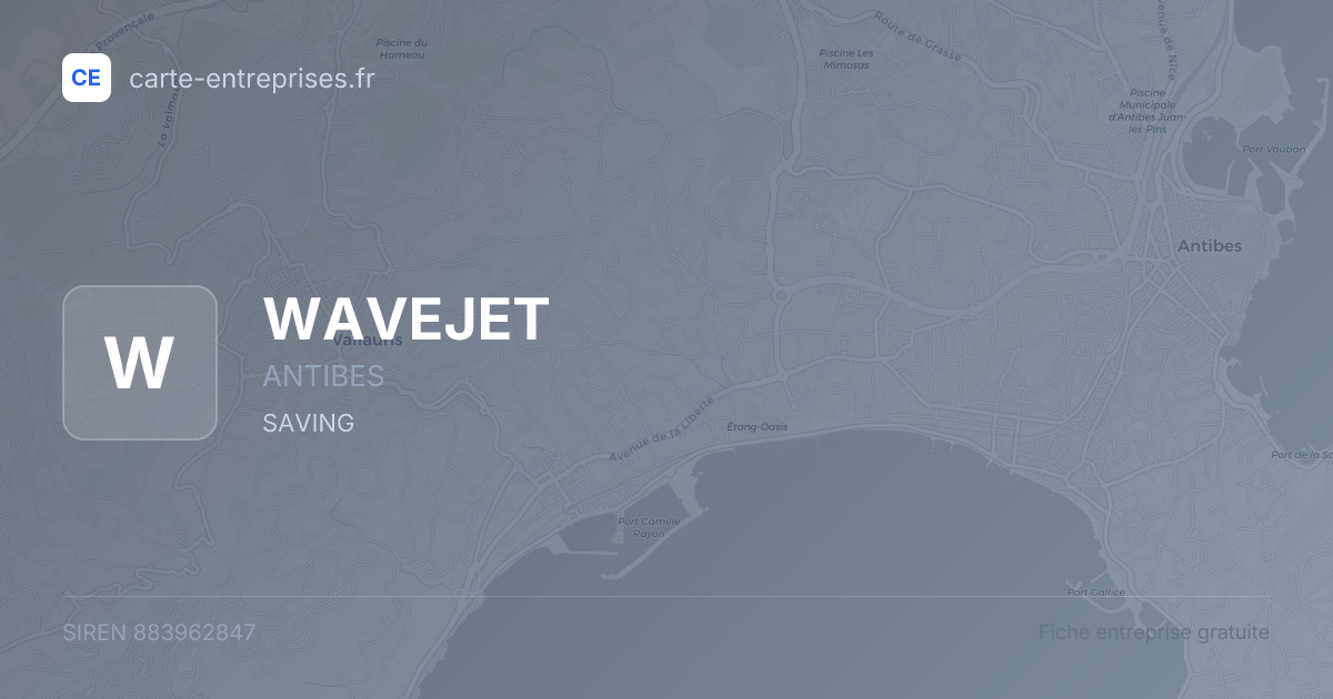 WAVEJET — 883962847 — fiche entreprise