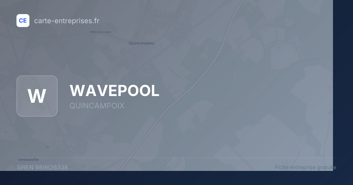 WAVEPOOL — 989626338 — fiche entreprise
