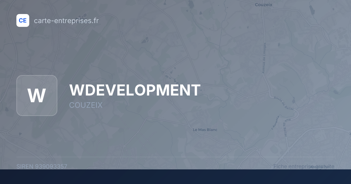 WDEVELOPMENT — 939093357 — fiche entreprise