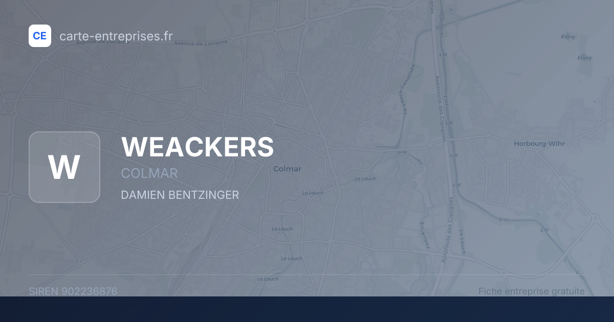 WEACKERS — 902236876 — fiche entreprise