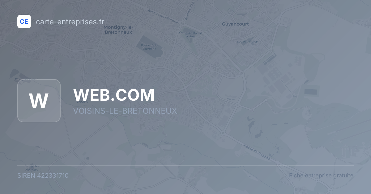 WEB.COM — 422331710 — fiche entreprise