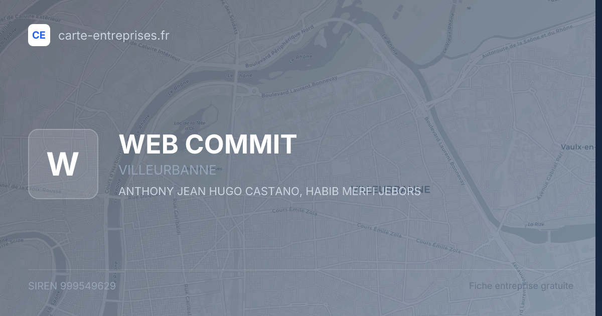 WEB COMMIT — 999549629 — fiche entreprise