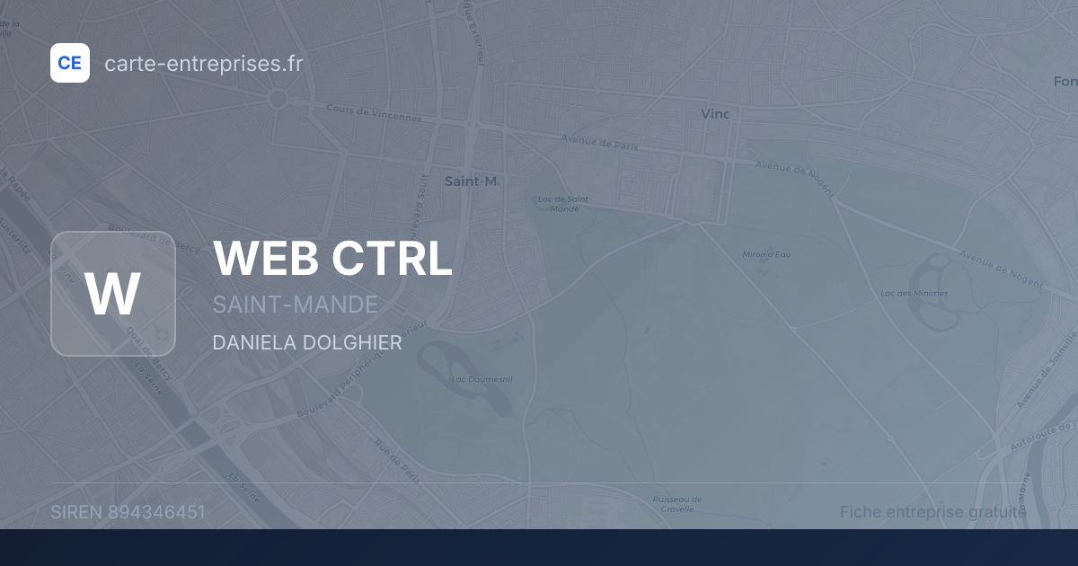 WEB CTRL — 894346451 — fiche entreprise