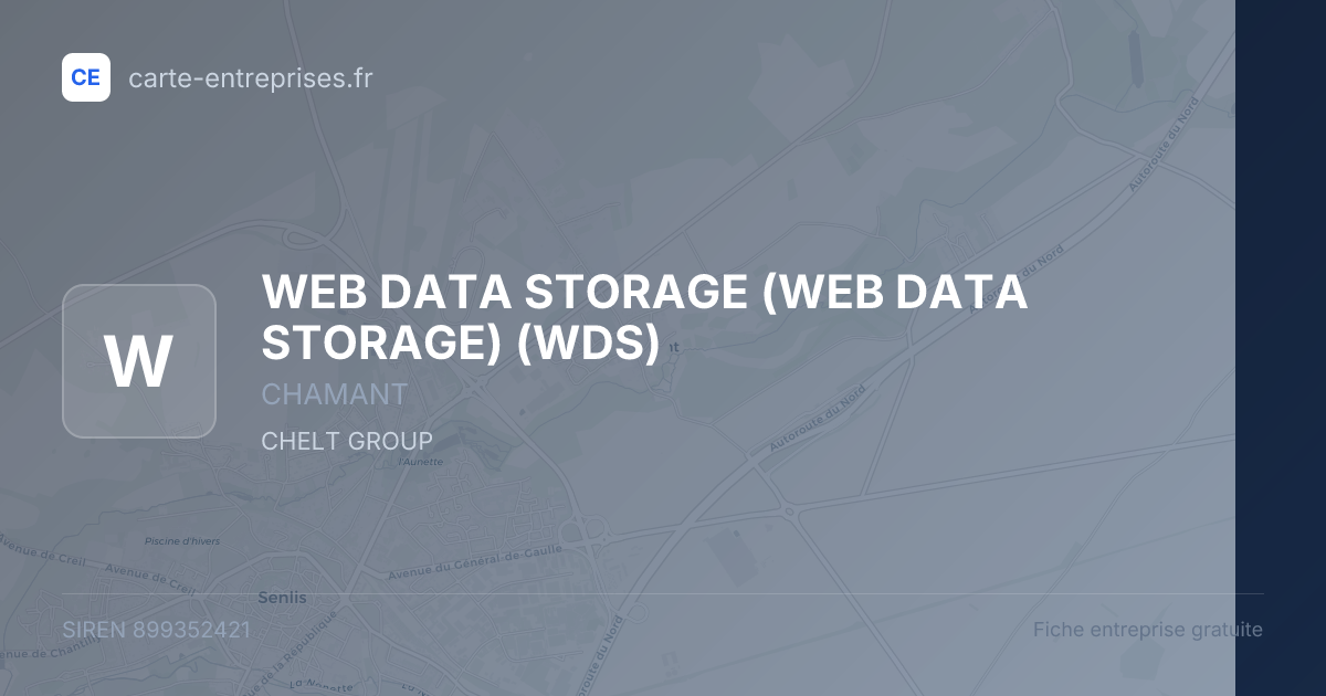WEB DATA STORAGE (WEB DATA STORAGE) (WDS) — 899352421 — fiche entreprise