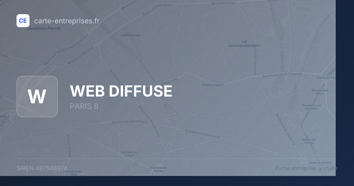 WEB DIFFUSE — 497548974 — fiche entreprise