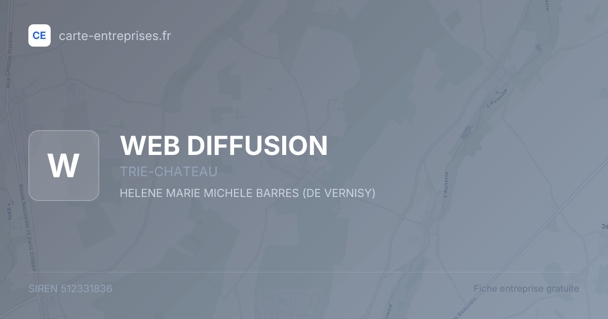 WEB DIFFUSION — 512331836 — fiche entreprise