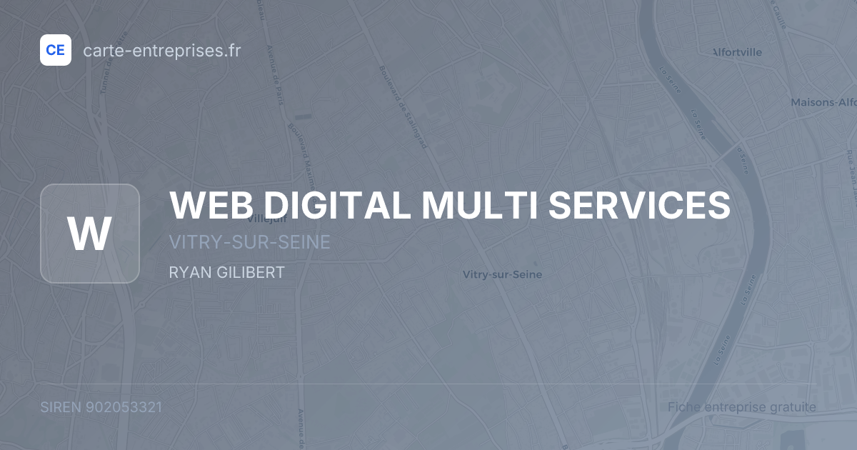 WEB DIGITAL MULTI SERVICES — 902053321 — fiche entreprise
