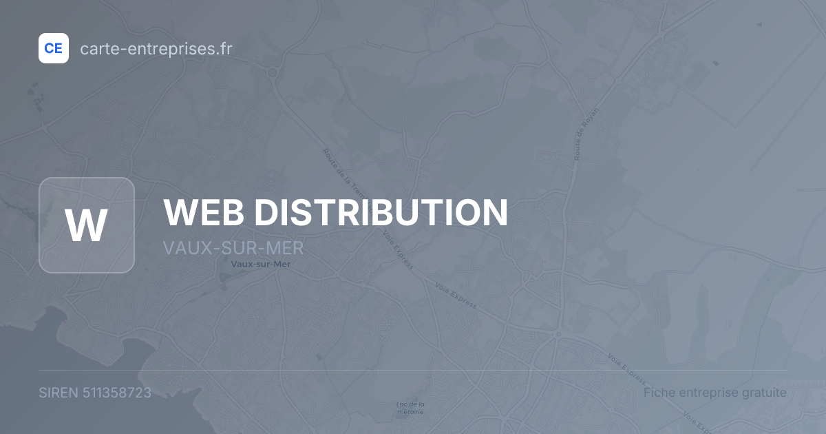 WEB DISTRIBUTION — 511358723 — fiche entreprise