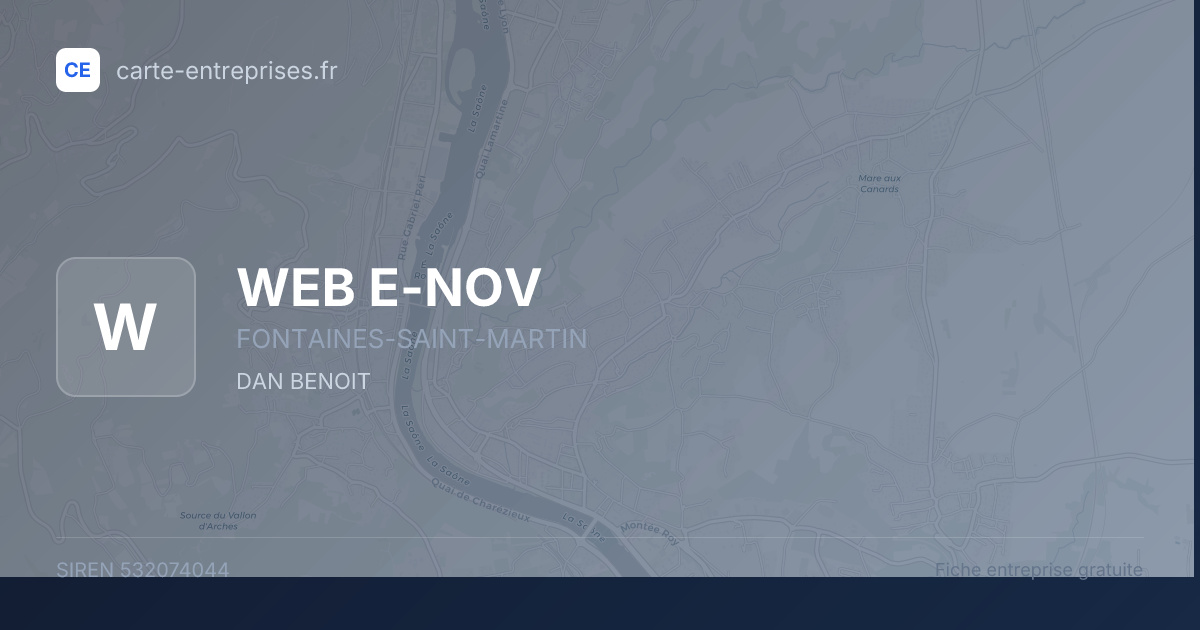 WEB E-NOV — 532074044 — fiche entreprise