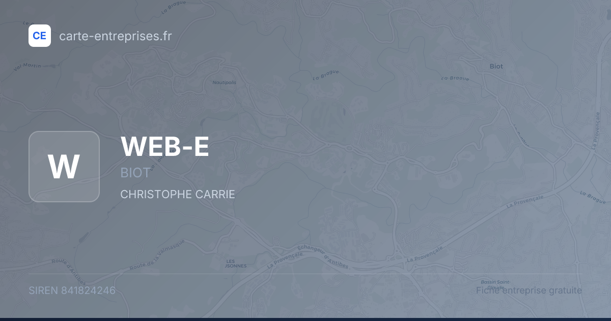 WEB-E — 841824246 — fiche entreprise