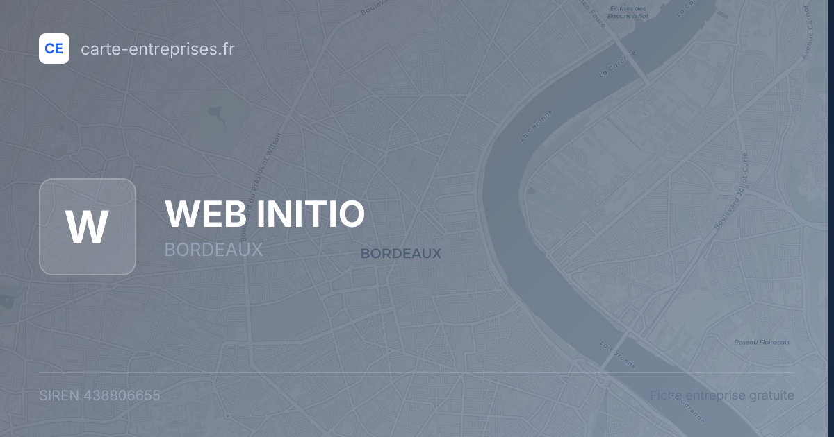 WEB INITIO — 438806655 — fiche entreprise