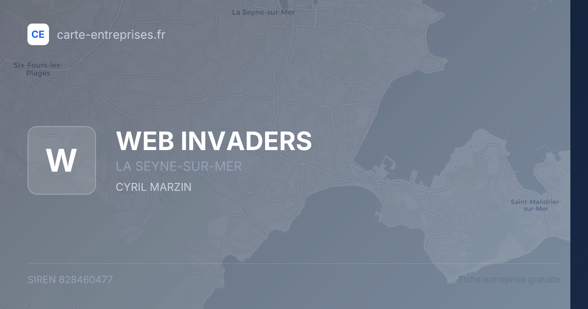 WEB INVADERS — 828460477 — fiche entreprise