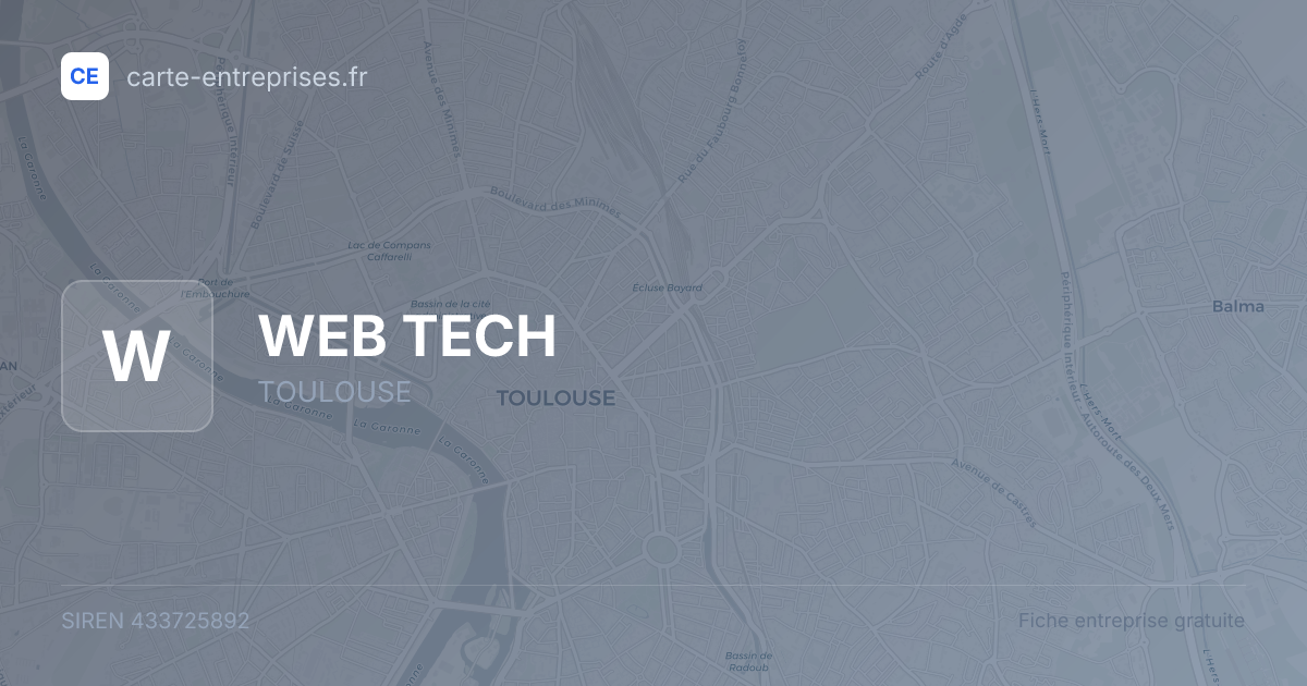 WEB TECH — 433725892 — fiche entreprise