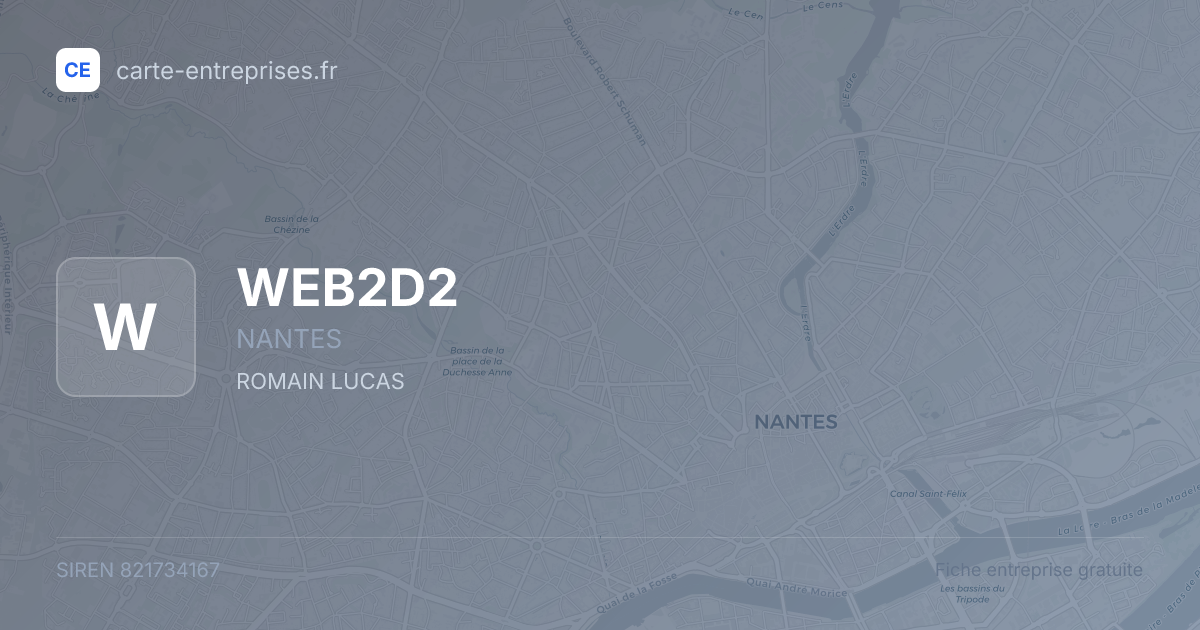 WEB2D2 — 821734167 — fiche entreprise