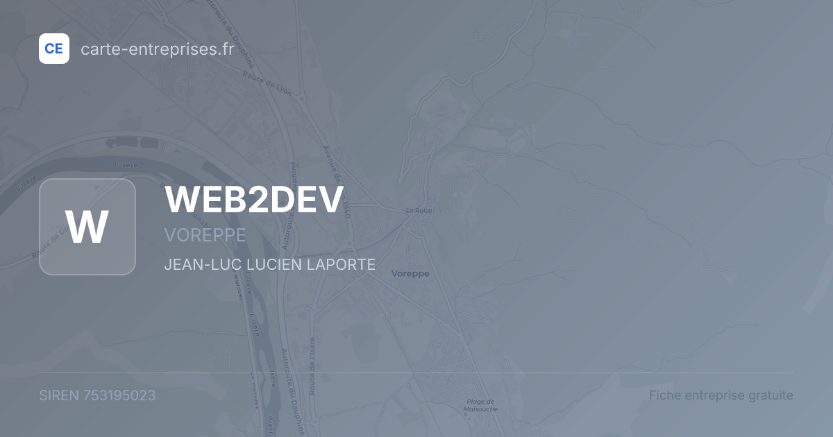 WEB2DEV — 753195023 — fiche entreprise