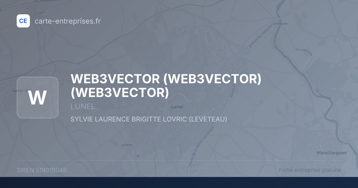WEB3VECTOR (WEB3VECTOR) (WEB3VECTOR) — 519018048 — fiche entreprise
