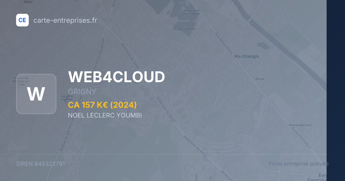 WEB4CLOUD — 845322791 — fiche entreprise