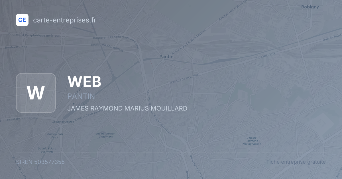 WEB — 503577355 — fiche entreprise