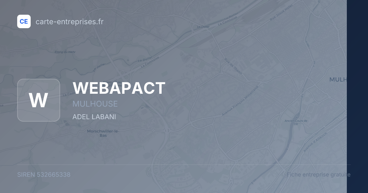 WEBAPACT — 532665338 — fiche entreprise