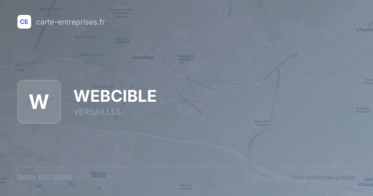 WEBCIBLE — 423720093 — fiche entreprise