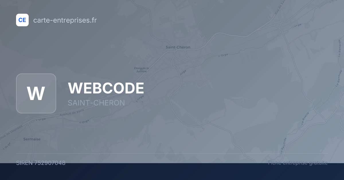 WEBCODE — 752907048 — fiche entreprise