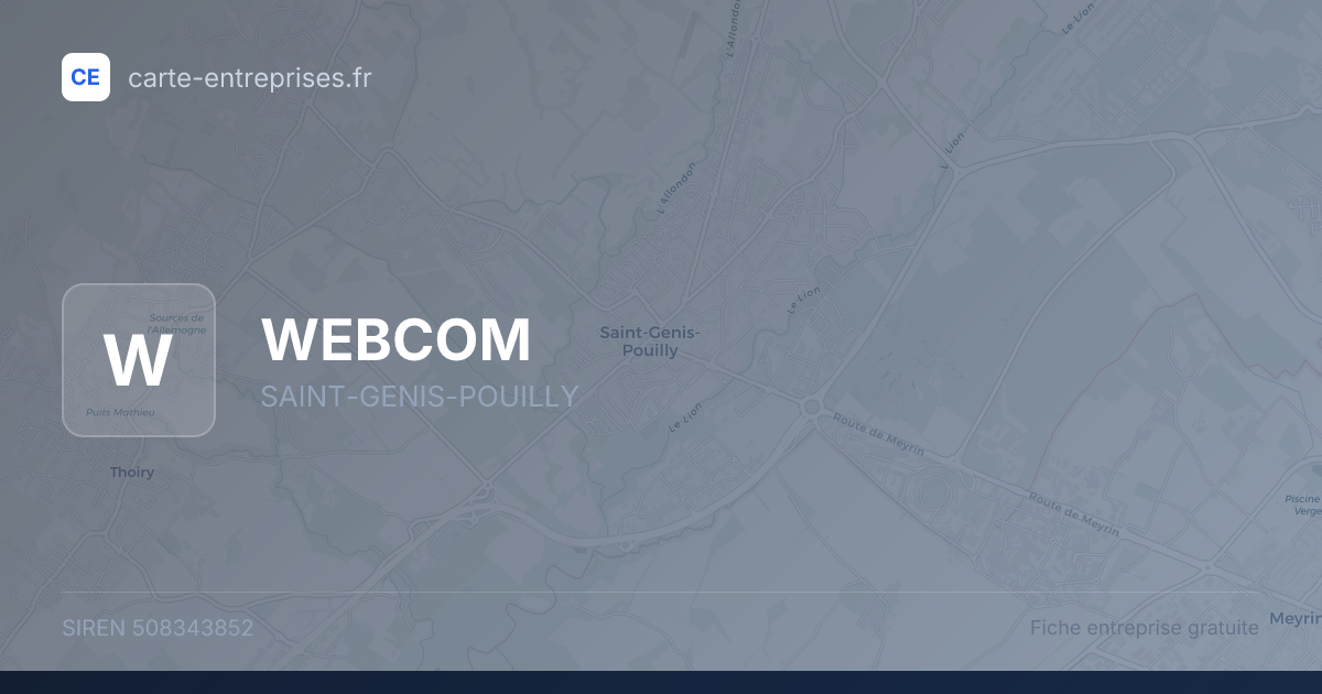 WEBCOM — 508343852 — fiche entreprise
