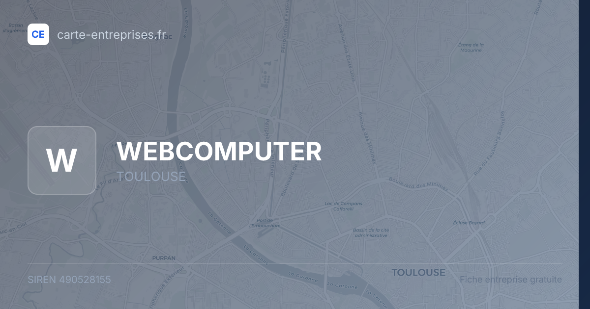 WEBCOMPUTER — 490528155 — fiche entreprise