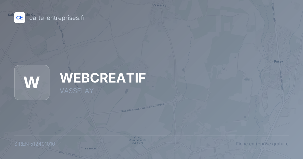 WEBCREATIF — 512491010 — fiche entreprise