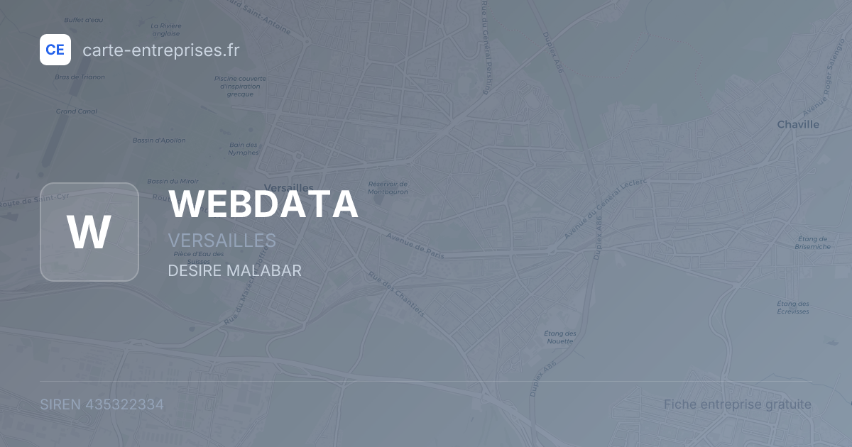 WEBDATA — 435322334 — fiche entreprise