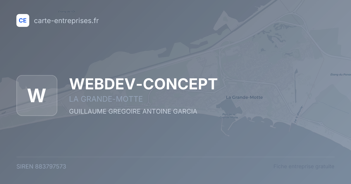 WEBDEV-CONCEPT — 883797573 — fiche entreprise