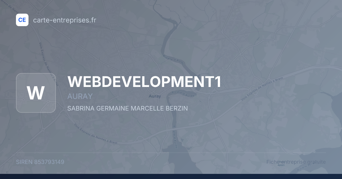 WEBDEVELOPMENT1 — 853793149 — fiche entreprise