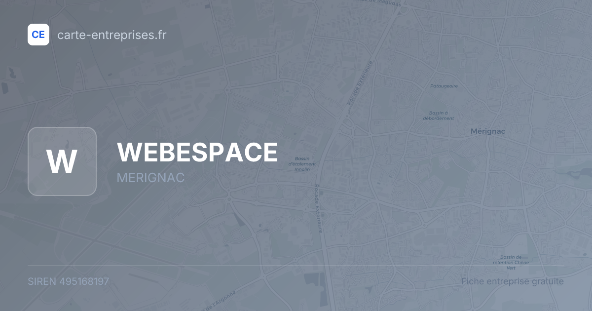 WEBESPACE — 495168197 — fiche entreprise