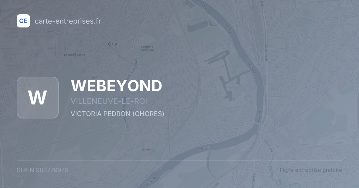 WEBEYOND — 983779976 — fiche entreprise