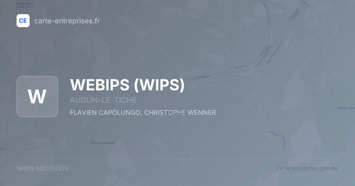 WEBIPS (WIPS) — 480204528 — fiche entreprise