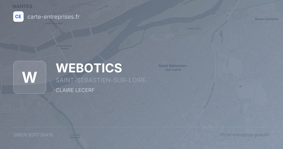 WEBOTICS — 930736418 — fiche entreprise