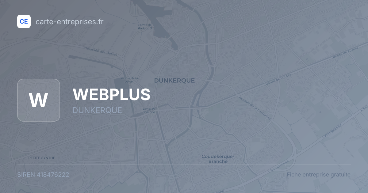 WEBPLUS — 418476222 — fiche entreprise