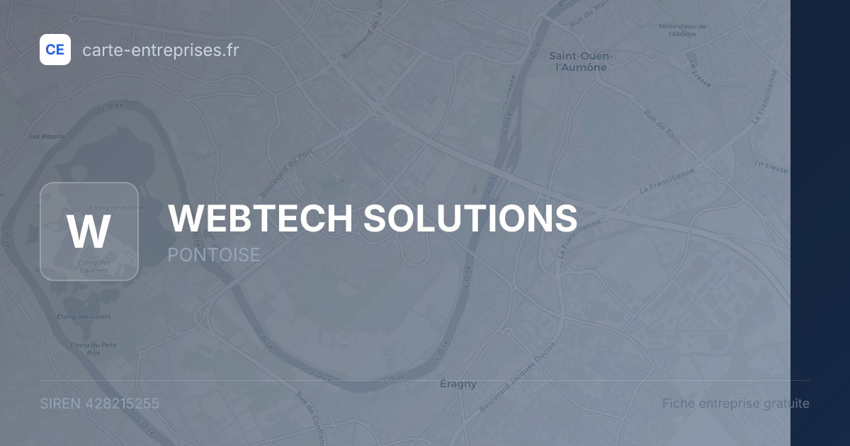 WEBTECH SOLUTIONS — 428215255 — fiche entreprise